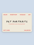 Pet Portrait Gift Card