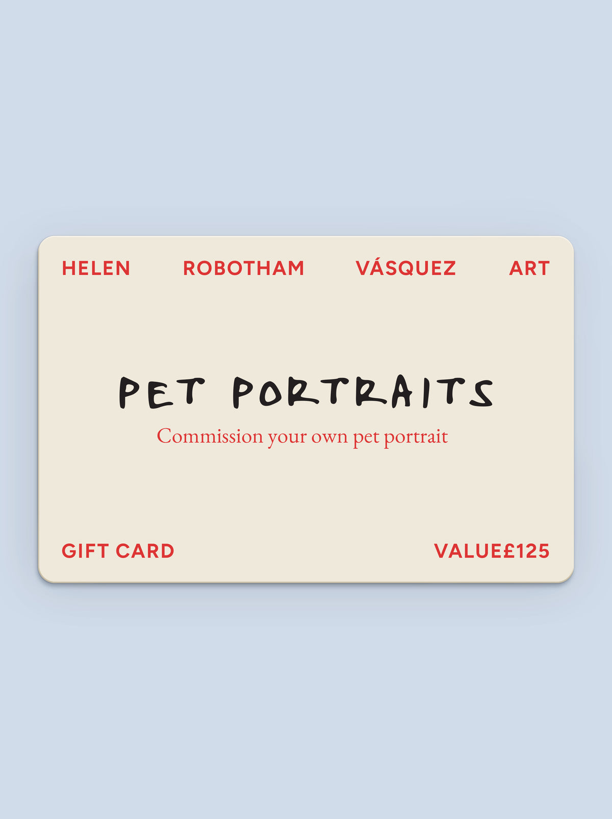 Pet Portrait Gift Card